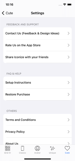 Iconize Icons Screenshot