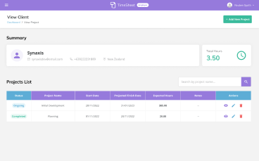 TimeSheet Screenshot