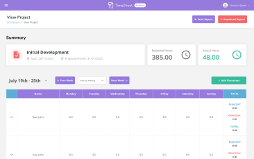TimeSheet Screenshot